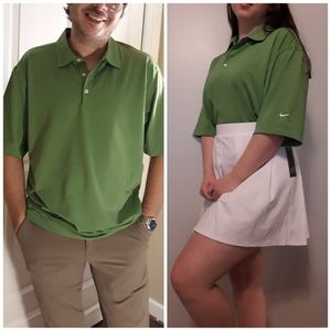 NWT Nike Lime Green Textured Polo